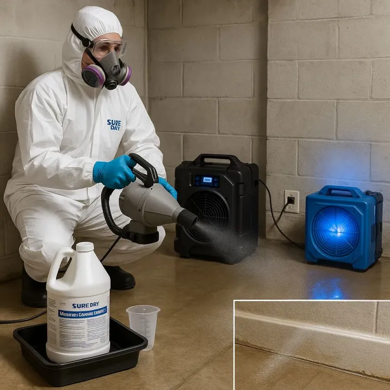 Sanitization and Odor Removal process in Boxborough, MA
